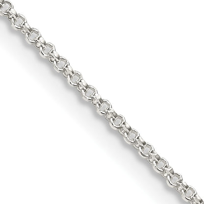 Sterling Silver 1.4mm Diamond-cut Rolo Chain