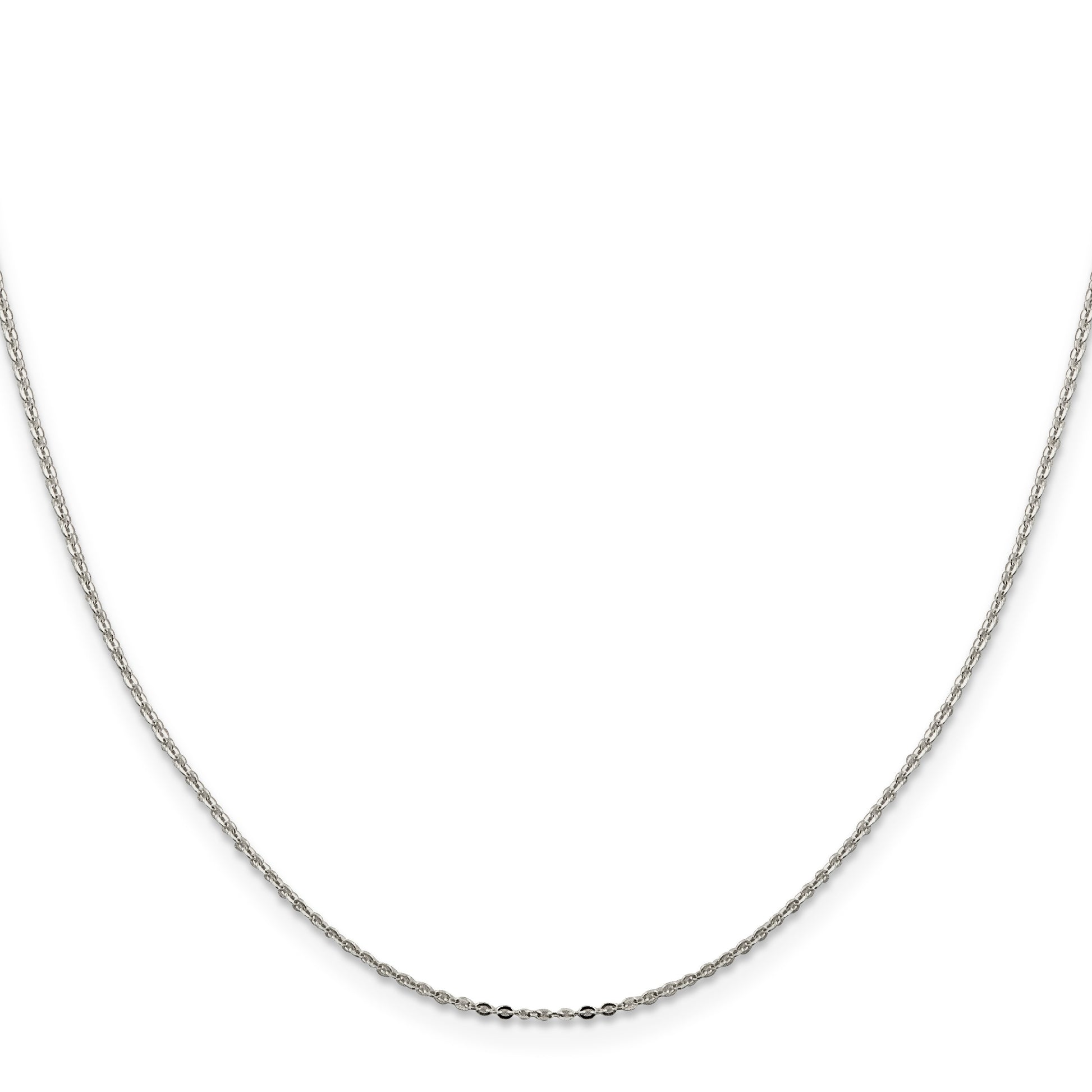 Sterling Silver .9mm Flat Link Cable Chain