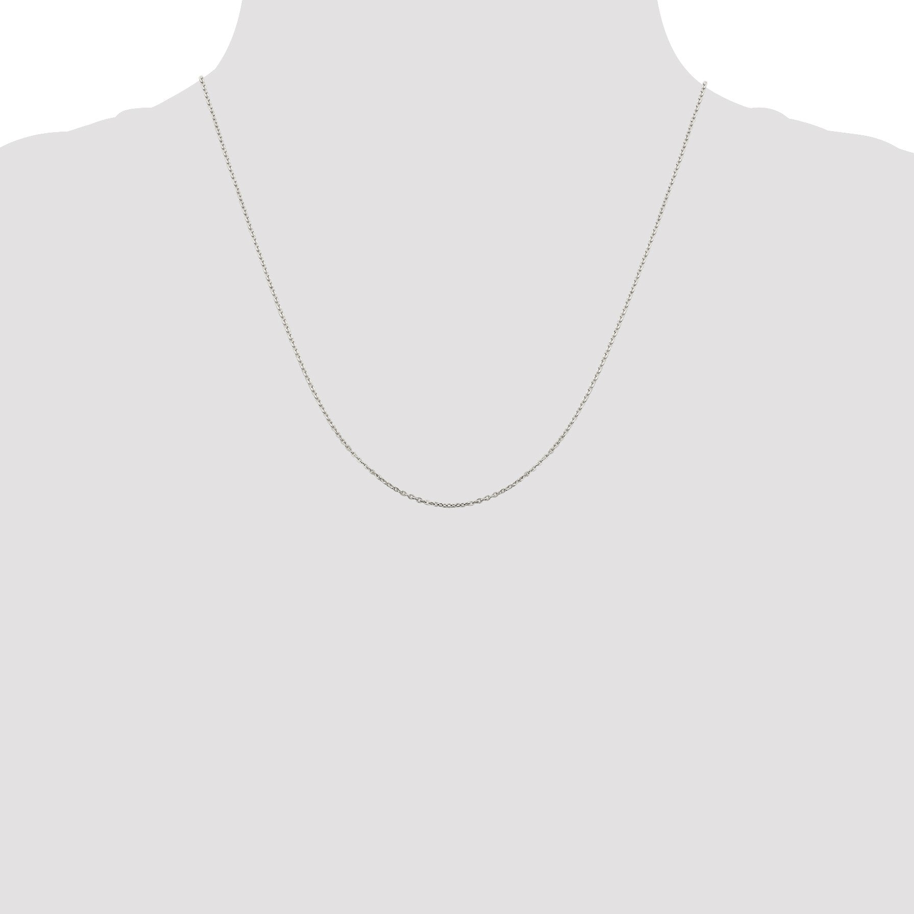 Sterling Silver 1mm Flat Link Cable Chain