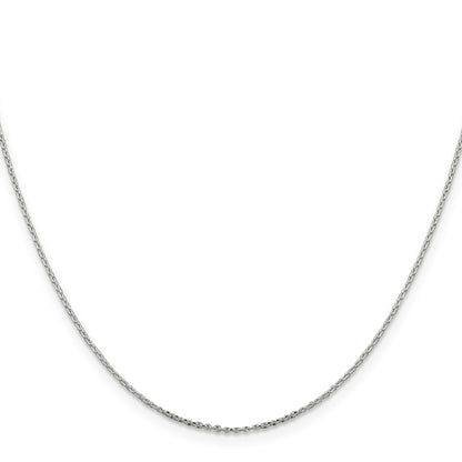 Sterling Silver .95mm Diamond-cut Forzantine Cable Chain