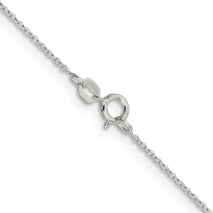 Sterling Silver .95mm Diamond-cut Forzantine Cable Chain