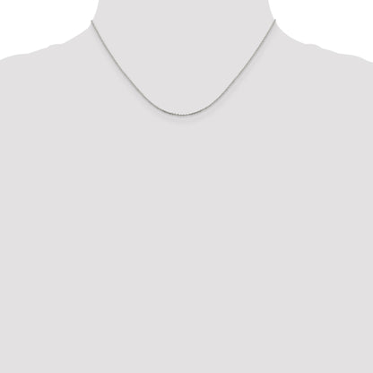 Sterling Silver .95mm Diamond-cut Forzantine Cable Chain