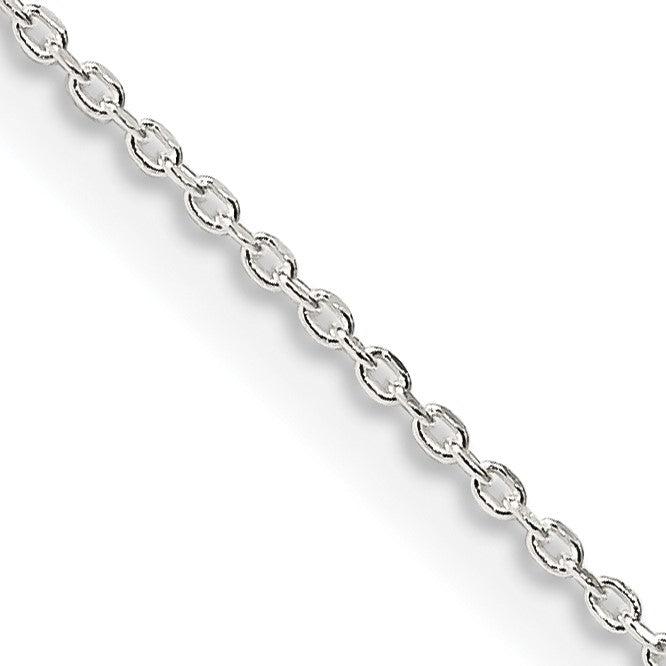 Sterling Silver .95mm Diamond-cut Forzantine Cable Chain