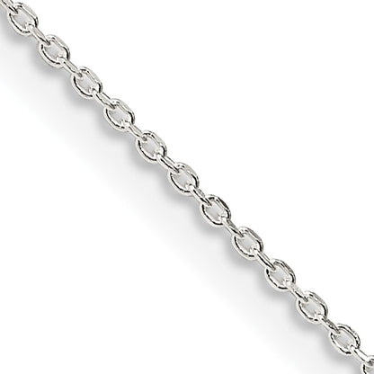 Sterling Silver .95mm Diamond-cut Forzantine Cable Chain w/2in ext.