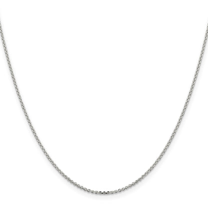 Sterling Silver 1.4mm Diamond-cut Forzantine Cable Chain