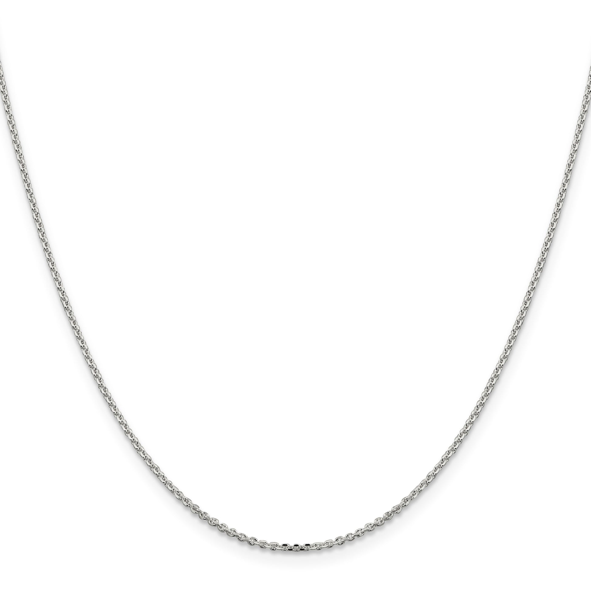Sterling Silver 1.4mm Diamond-cut Forzantine Cable Chain