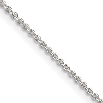 Sterling Silver 1.4mm Diamond-cut Forzantine Cable Chain