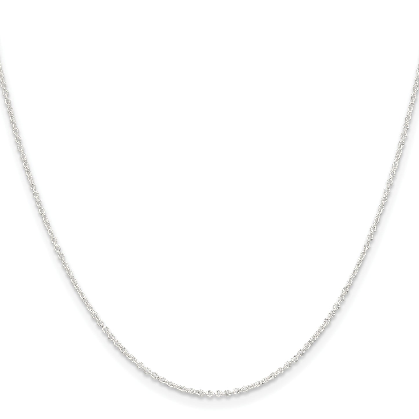 Sterling Silver 1.45mm Forzantine Cable Chain w/2in ext.