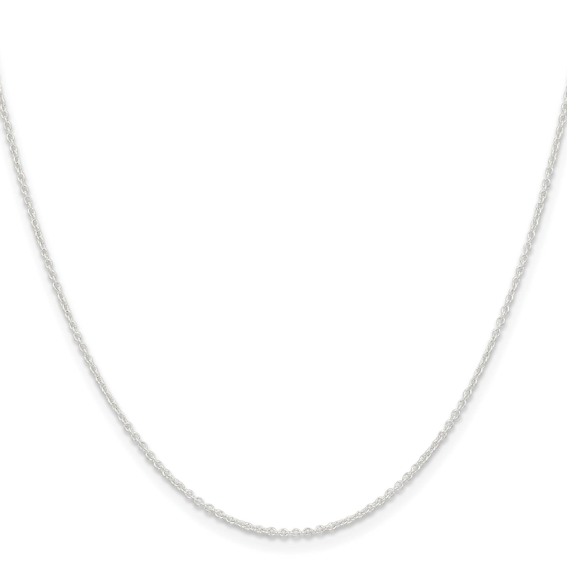 Sterling Silver 1.45mm Forzantine Cable Chain w/2in ext.