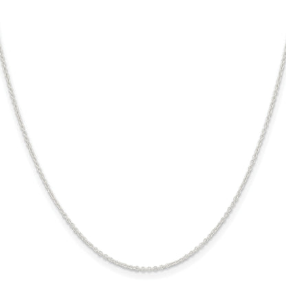 Sterling Silver 1.45mm Forzantine Cable Chain w/2in ext.