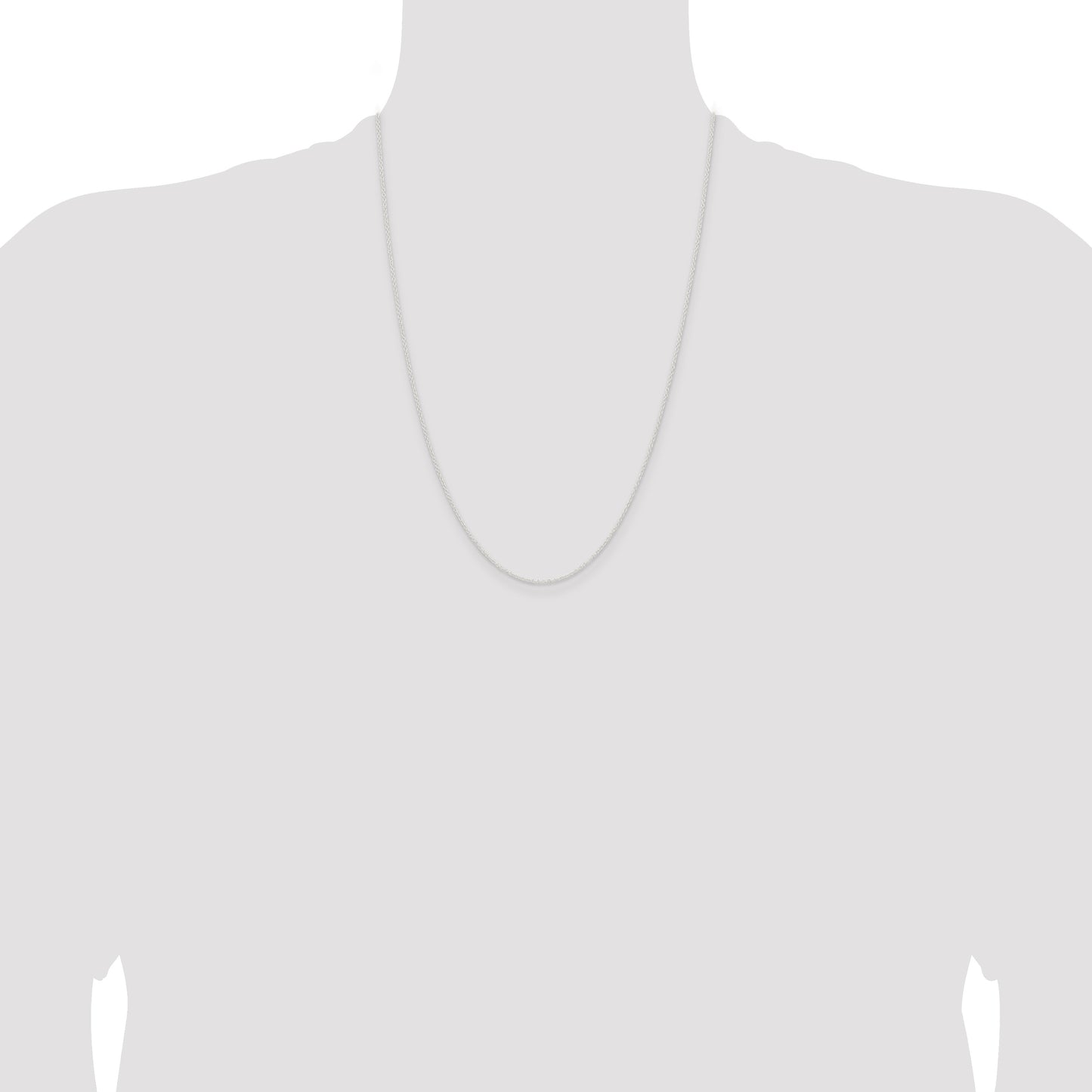 Sterling Silver 1.45mm Forzantine Cable Chain