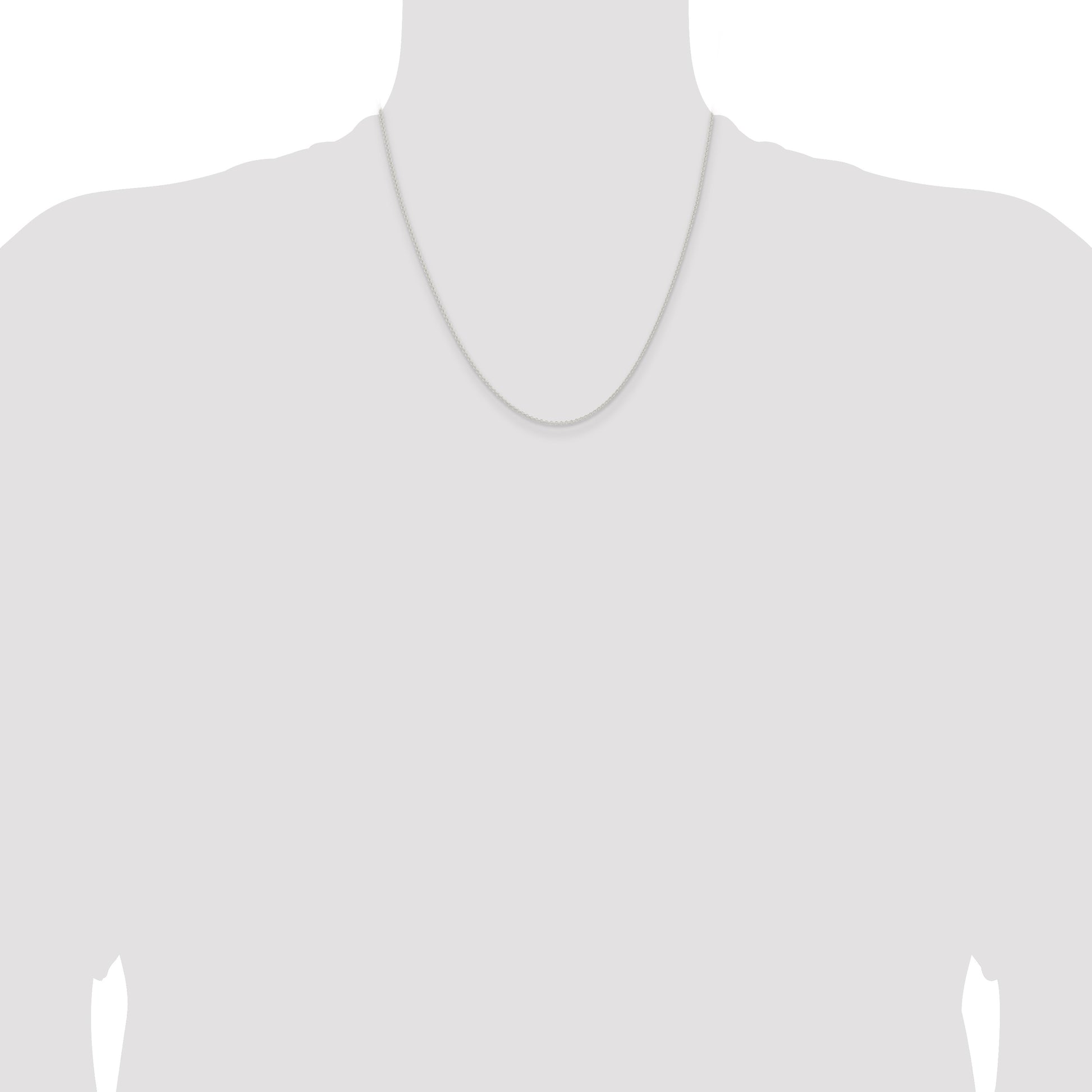 Sterling Silver 1.6mm Forzantine Cable Chain