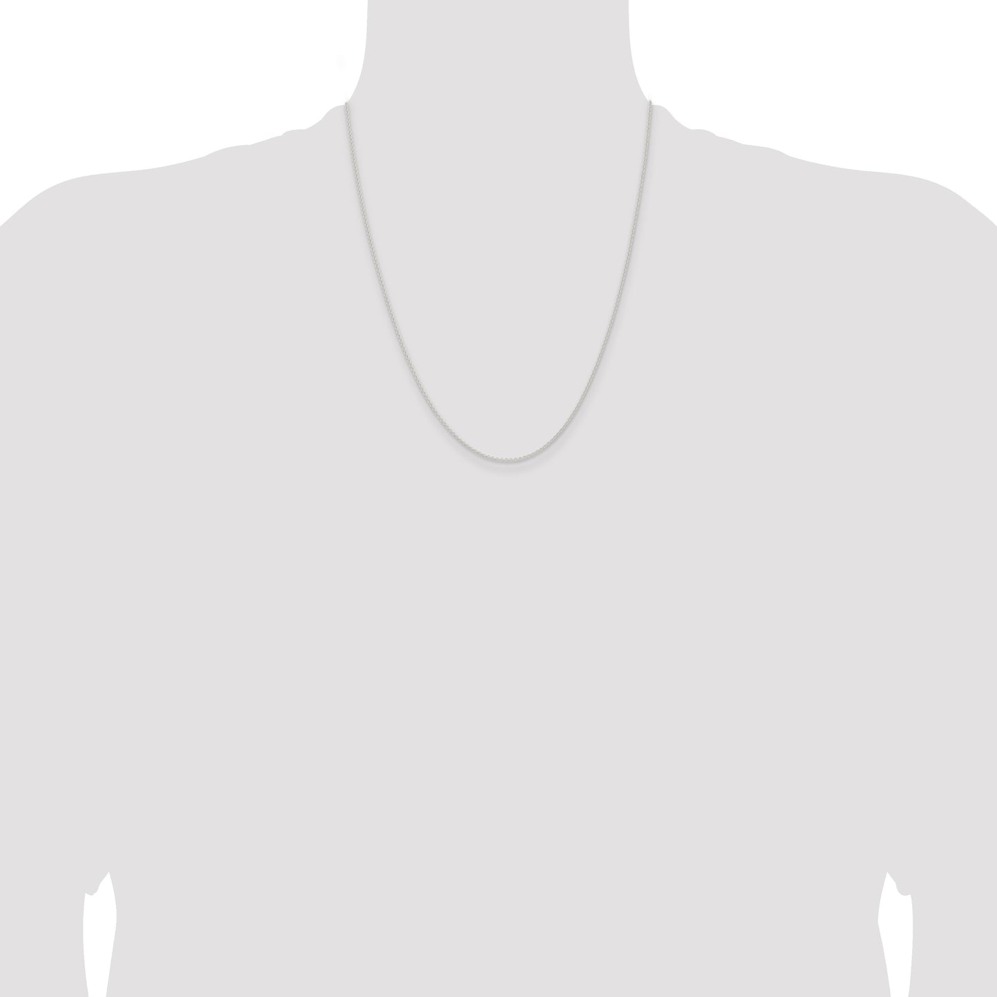 Sterling Silver 1.6mm Forzantine Cable Chain