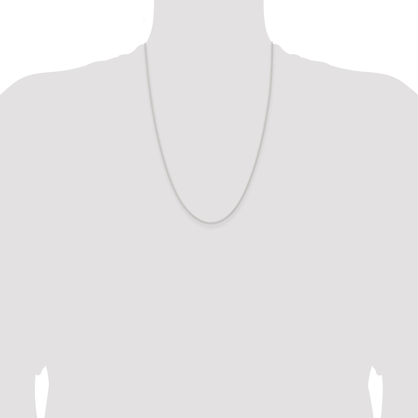 Sterling Silver 1.6mm Forzantine Cable Chain
