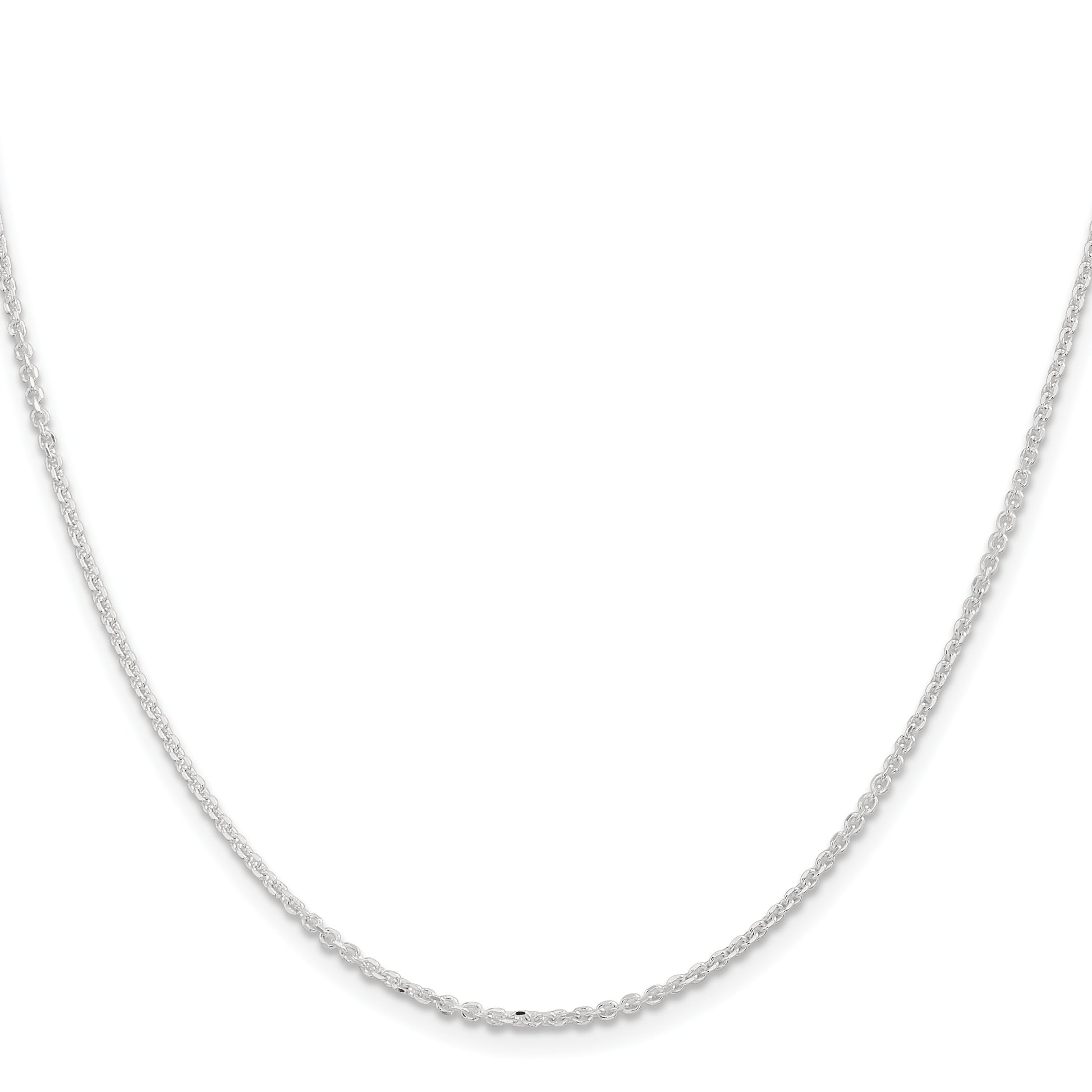 Sterling Silver 1.85mm Diamond-cut Forzantine Cable Chain