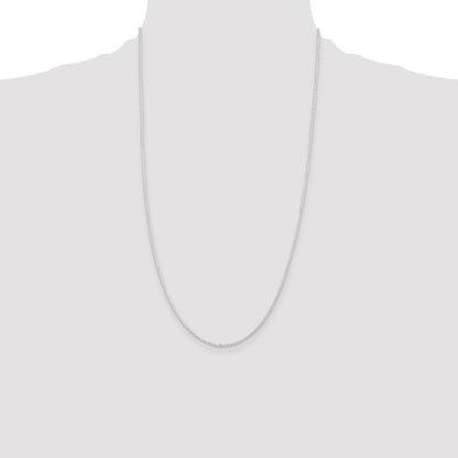 Sterling Silver 1.85mm Diamond-cut Forzantine Cable Chain