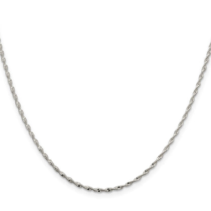 Sterling Silver 1.65mm Twisted Herringbone Chain