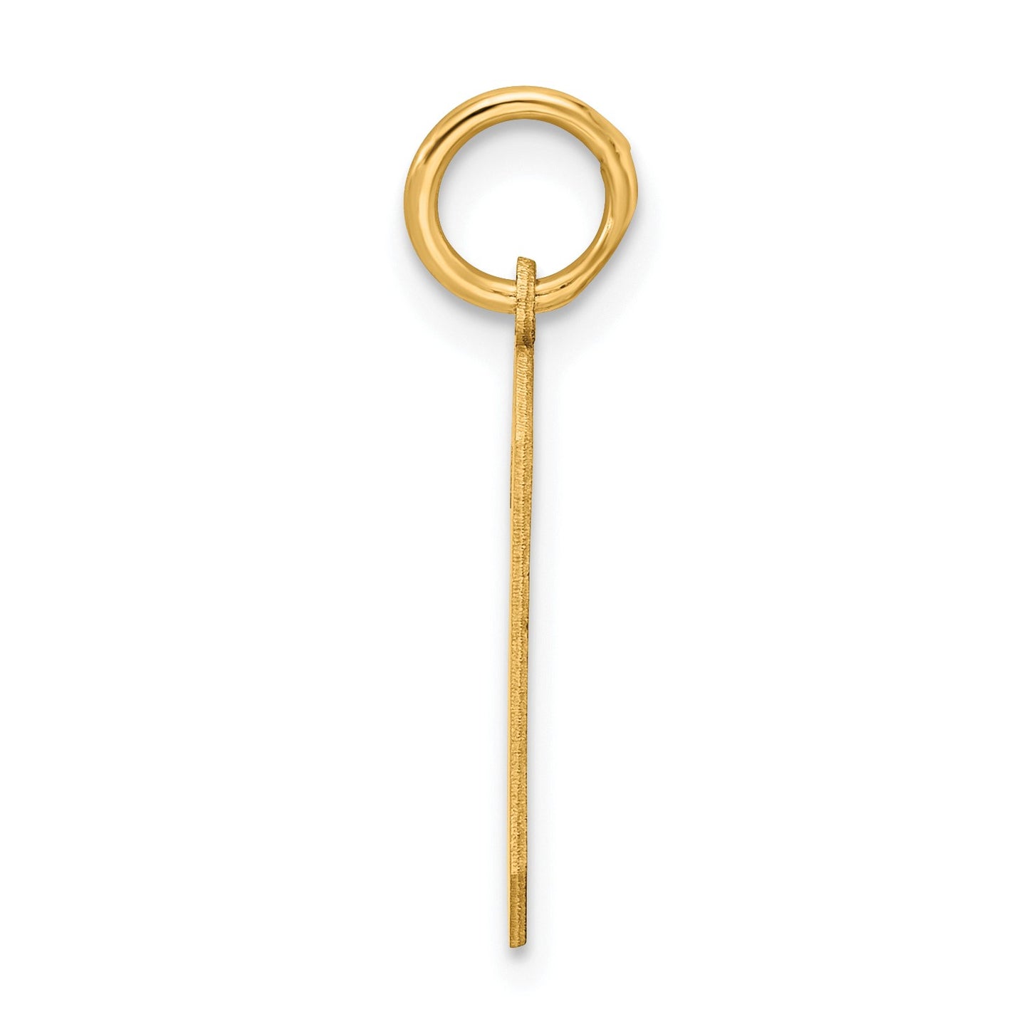Sterling Silver/Gold-plated Satin Number 6 Charm