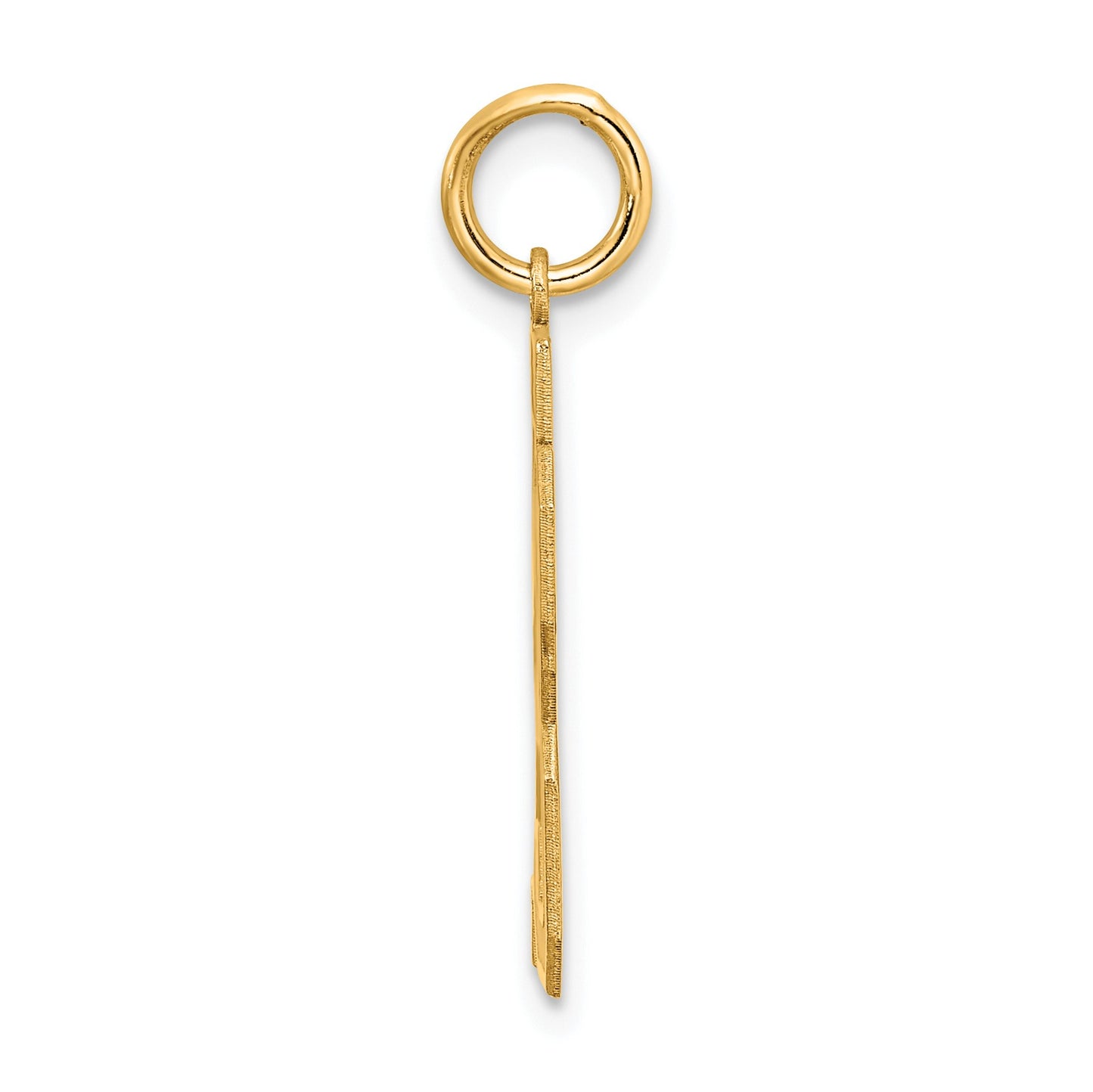 Sterling Silver/Gold-plated Satin Number 23 Charm