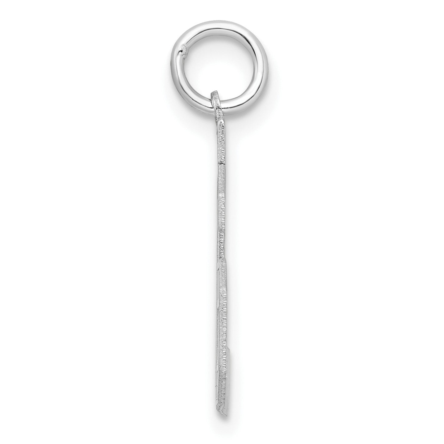 Sterling Silver/Rhodium-plated Satin Number 36 Charm