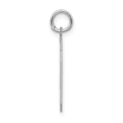 Sterling Silver/Rhodium-plated Satin Number 40 Charm