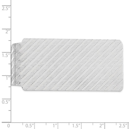 Sterling Silver Rhodium-plated Money Clip