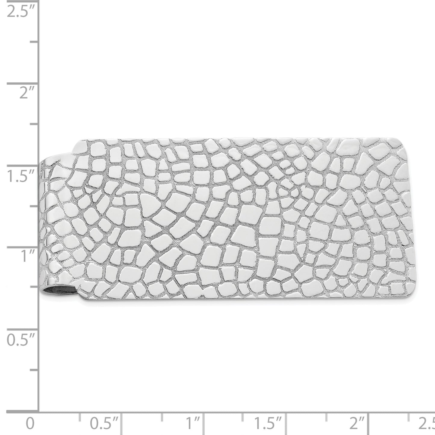 Sterling Silver Rhodium-plated Money Clip
