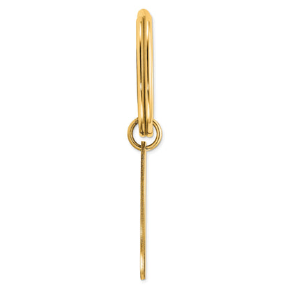 Sterling Silver Gold-plated Oval Key Ring