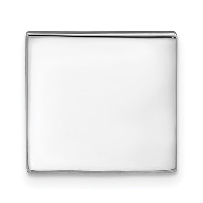 Sterling Silver Rhodium-plated Tie tac