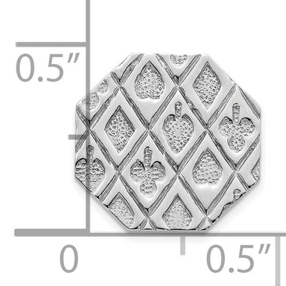 Sterling Silver Rhodium-plated Tie Tac