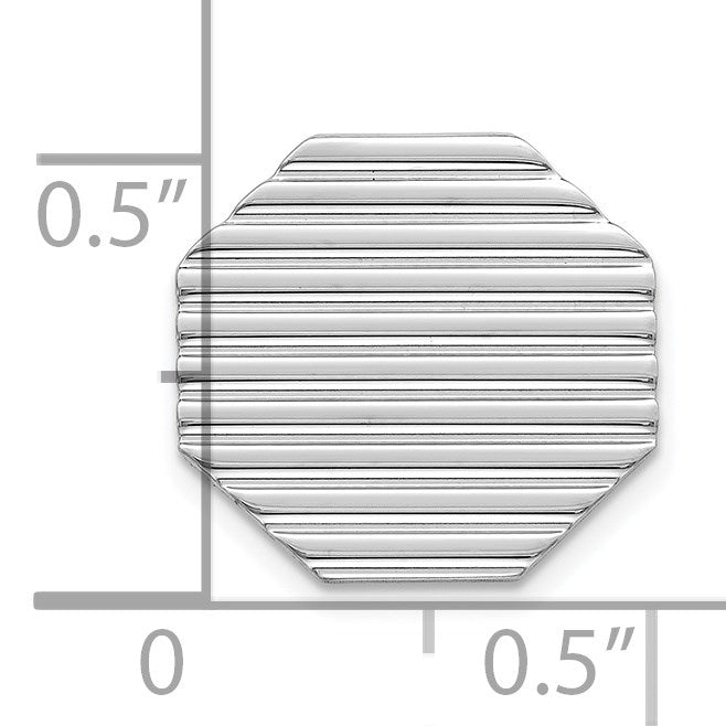 Sterling Silver Rhodium-plated Tie Tac