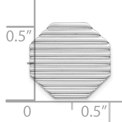 Sterling Silver Rhodium-plated Tie Tac