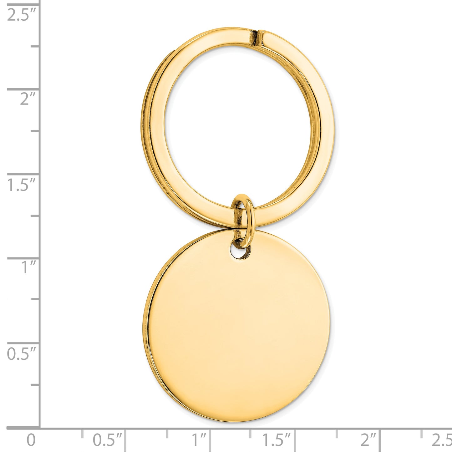 Sterling Silver Gold-plated Key Ring