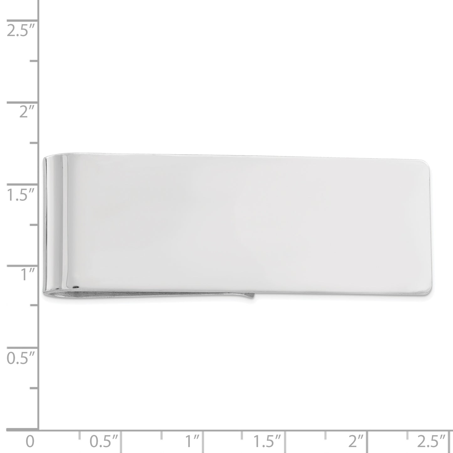 Sterling Silver Rhodium-plated Money Clip