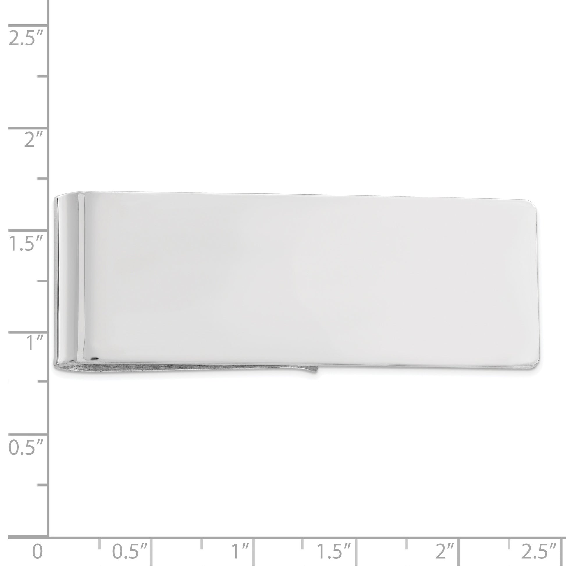 Sterling Silver Rhodium-plated Money Clip