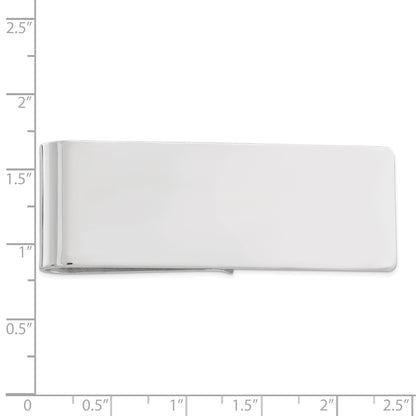 Sterling Silver Rhodium-plated Money Clip