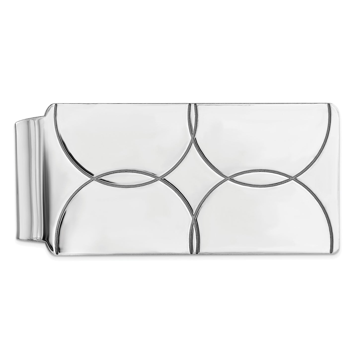 Sterling Silver Rhodium-plated Money Clip