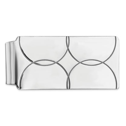 Sterling Silver Rhodium-plated Money Clip