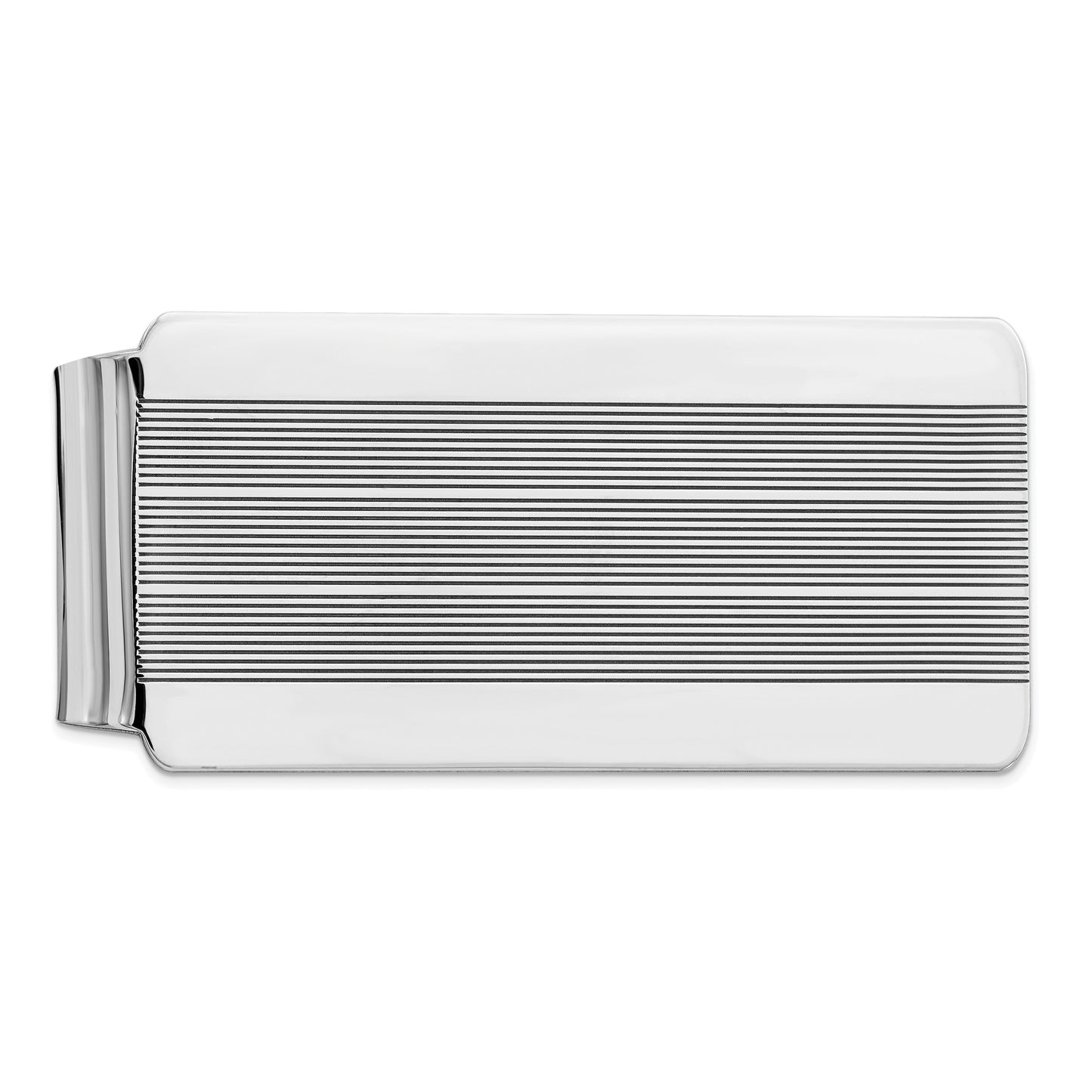 Sterling Silver Rhodium-plated Money Clip