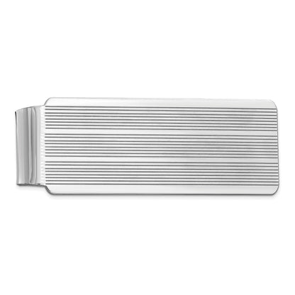 Sterling Silver Rhodium-plated Money Clip