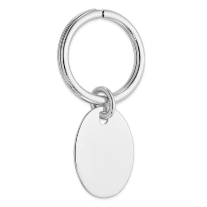 Sterling Silver Rhodium Plated Key Chain
