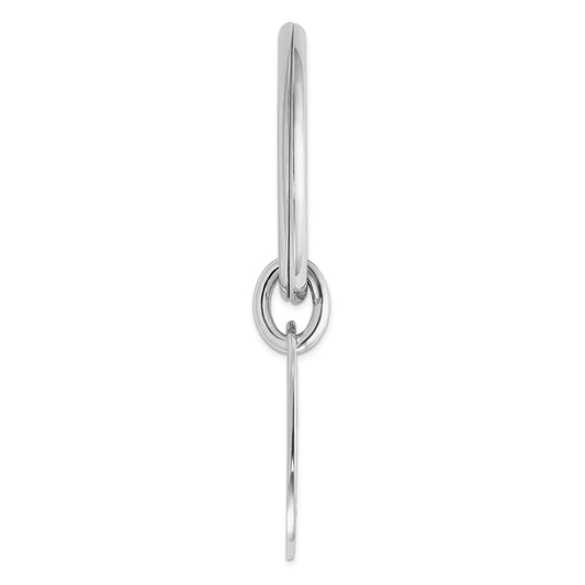 Sterling Silver Rhodium Plated Key Chain