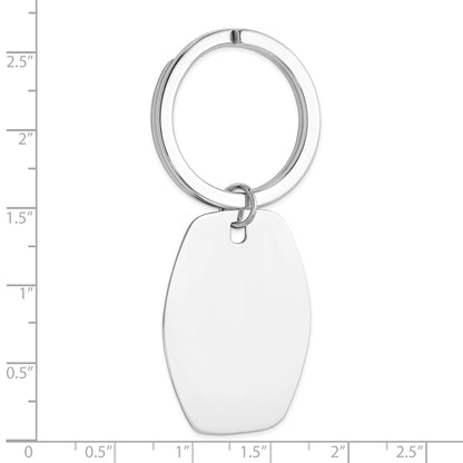 Sterling Silver Rhodium-plated Key Chain