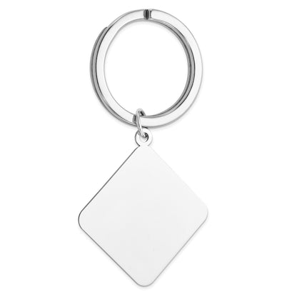 Sterling Silver Rhodium-plated Key Chain