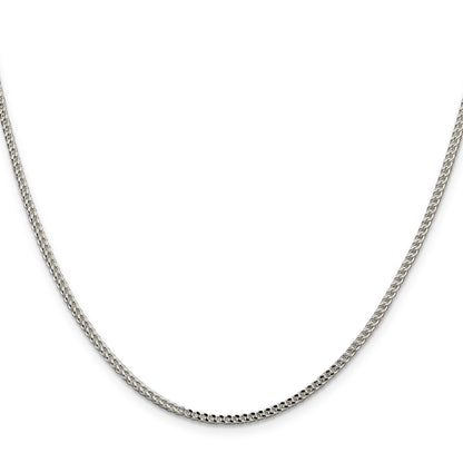 Sterling Silver 1.8mm D/C Square Franco Chain