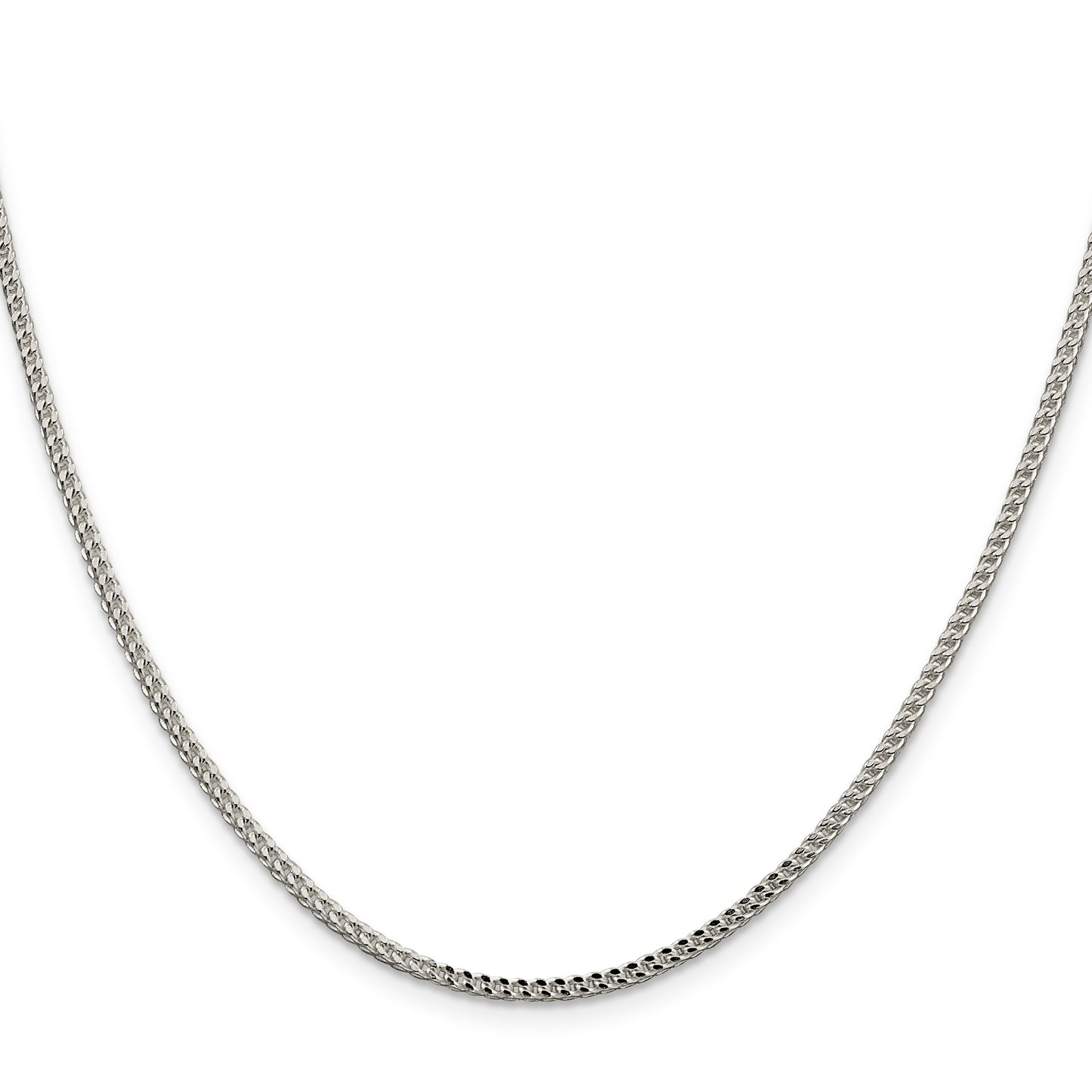 Sterling Silver 1.8mm D/C Square Franco Chain