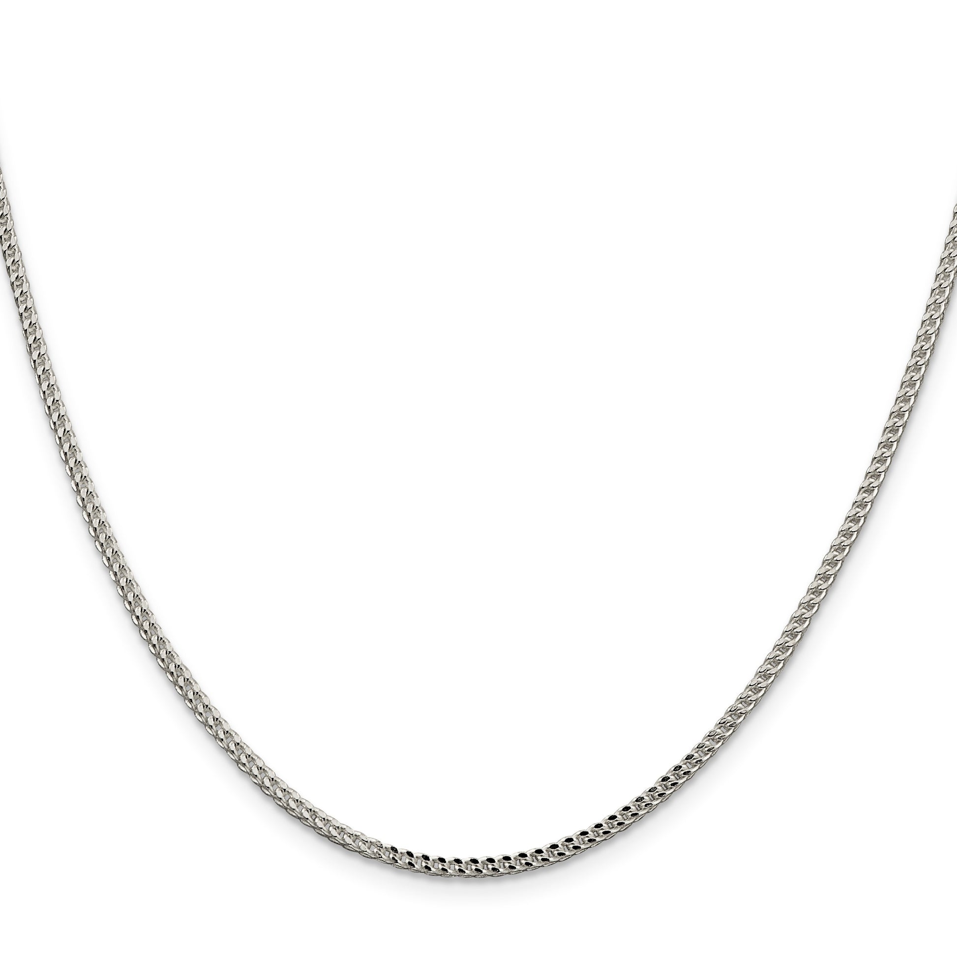 Sterling Silver 1.8mm D/C Square Franco Chain