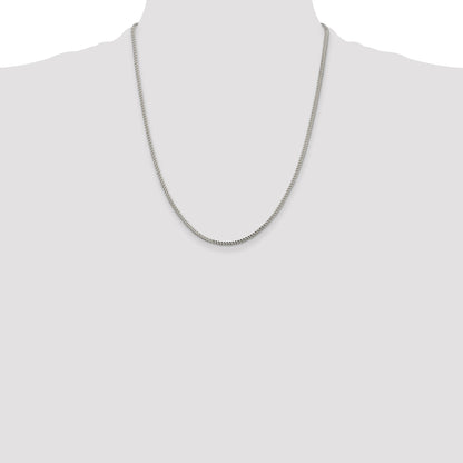 Sterling Silver 1.8mm D/C Square Franco Chain