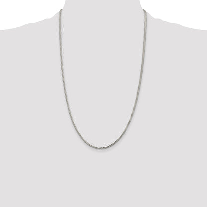 Sterling Silver 1.8mm D/C Square Franco Chain