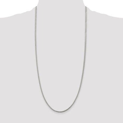Sterling Silver 1.8mm D/C Square Franco Chain